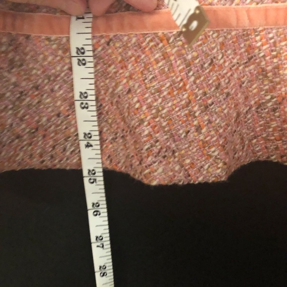 Gap Pink Multi Color Lined Tweed Skirt with Ruffle - Picture 4 of 6